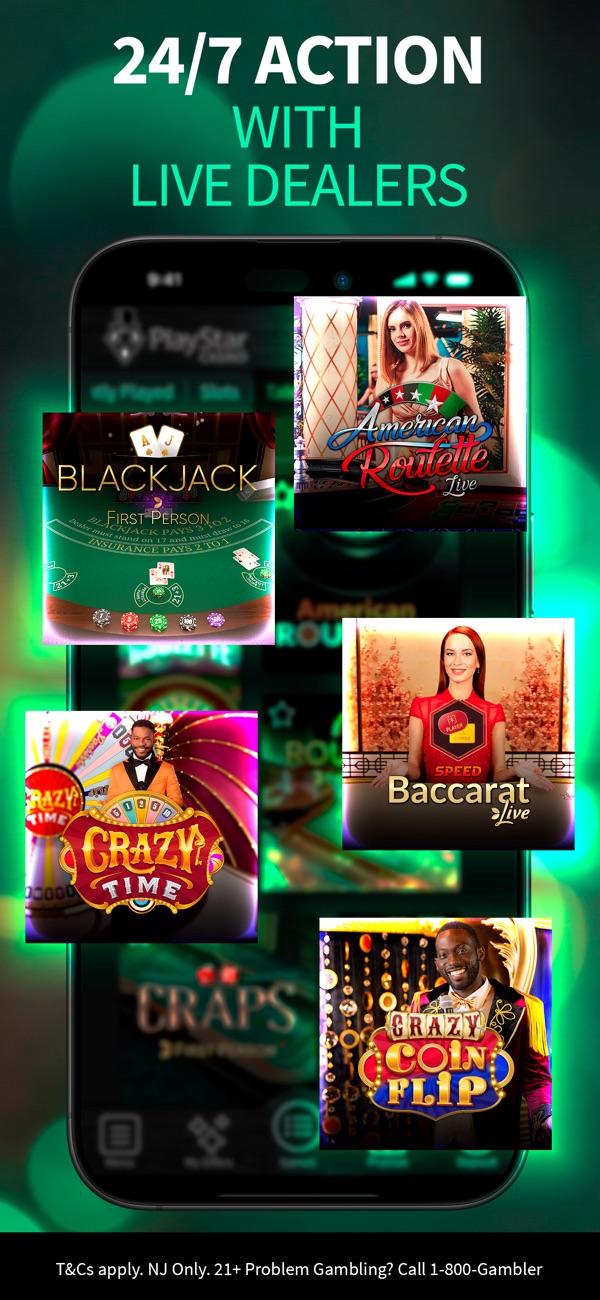 PlayStar Casino NJ app on iPhone, App Store screenshot 4 of 6