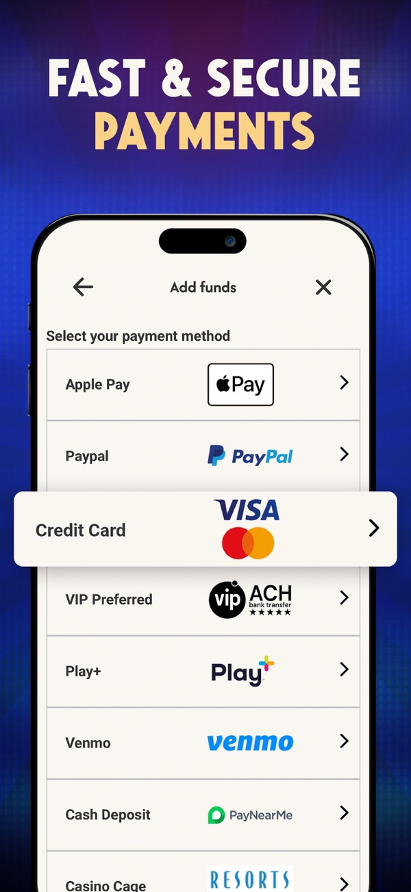 Resorts Casino NJ app on iPhone, App Store screenshot 3 of 6