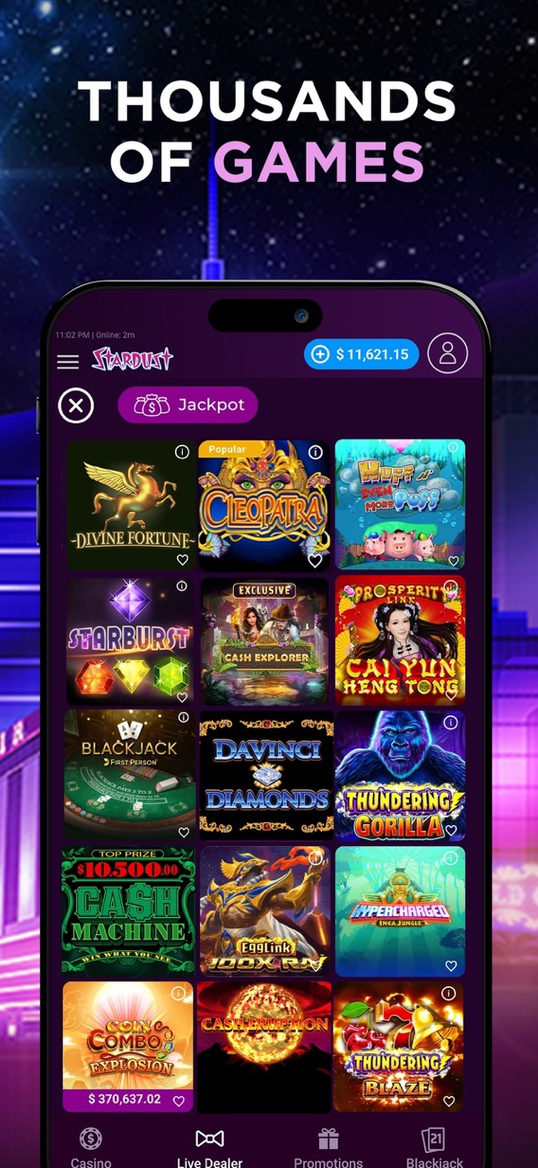 Stardust Casino NJ app on iPhone, App Store screenshot 5 of 6