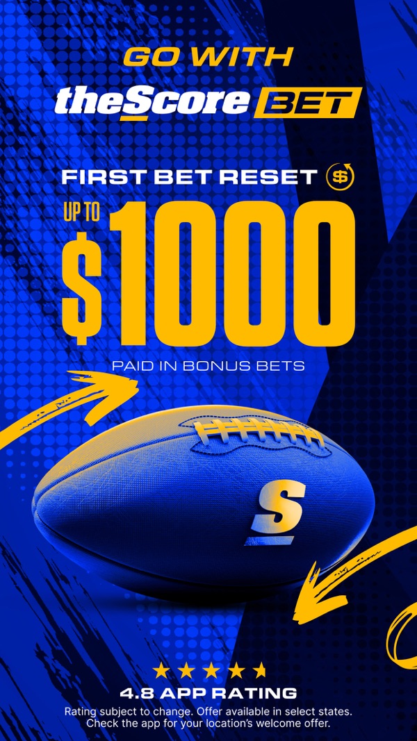 theScore Bet Sportsbook & Casino NJ app on iPhone, App Store screenshot 1 of 6