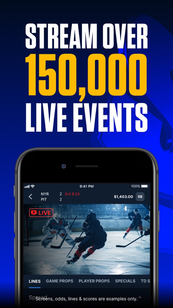 theScore Bet Sportsbook & Casino NJ app on iPhone, App Store screenshot 6 of 6