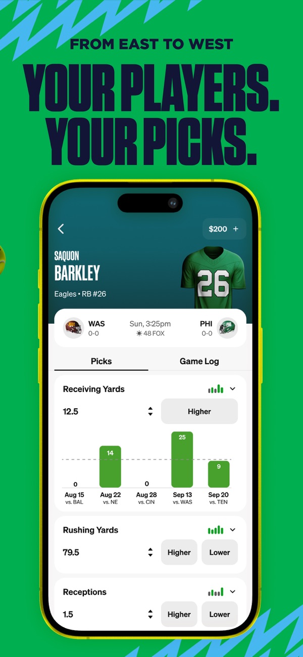 Underdog Fantasy NJ app on iPhone, App Store screenshot 6 of 6
