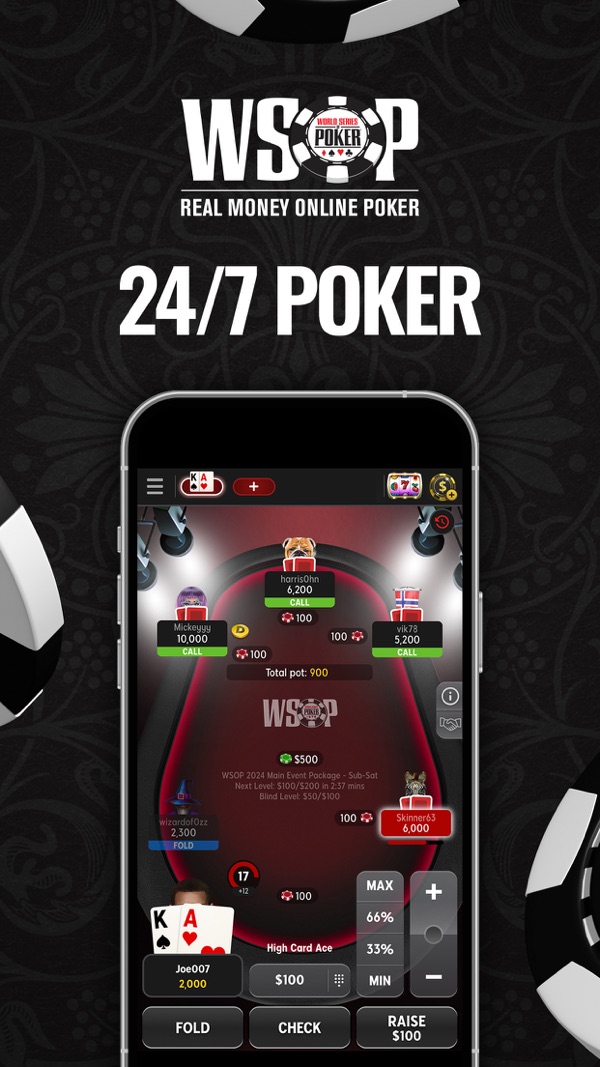 WSOP.com NJ poker NJ app on iPhone, App Store screenshot 5 of 6